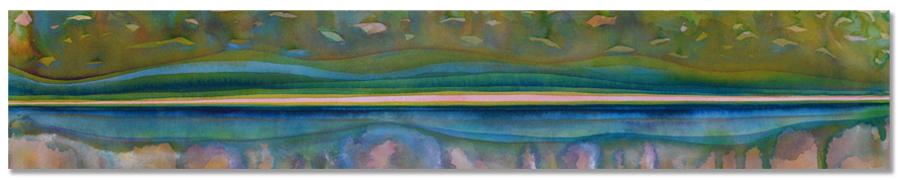 The Space Between, IX | ink on canvas | 13 x 66 | 2014 © Jan Marshall_72dpi
